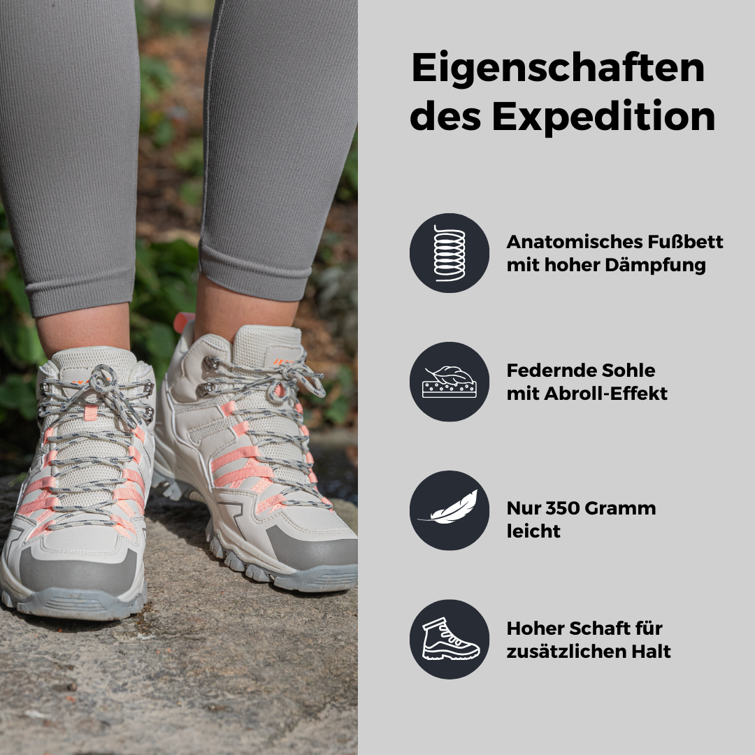 ORTHOSHOES® Expedition - Lightweight Orthopedic Outdoor & Hiking Boots with Cushioned Sole