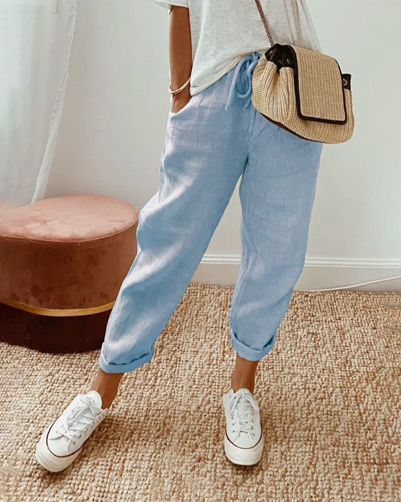 Vola I Stylish Linen Trousers